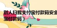 別人掃我支付寶付款碼安全嗎(別人掃我支付寶付款碼)