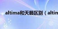 altima和天籟區別(altima與天籟區別)