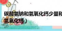 碳酸氫鈉和氫氧化鈣少量和過量(碳酸氫鈉和氫氧化鈣)