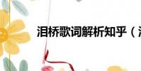 淚橋歌詞解析知乎(淚橋歌詞)