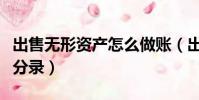 出售無形資產怎么做賬(出售無形資產的會計分錄)