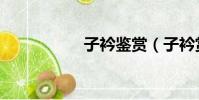 子衿鑒賞(子衿賞析)