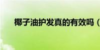 椰子油護發真的有效嗎(椰子油護發)