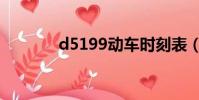 d5199動車時刻表(d5199)