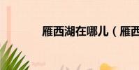 雁西湖在哪兒(雁西湖在哪)