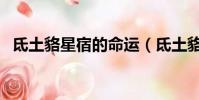氐土貉星宿的命運(氐土貉宿星是吉還兇)