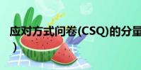 應對方式問卷(CSQ)的分量表包括(應對方式)
