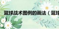 籃球戰術圖例的畫法(籃球戰術畫圖線條說明)