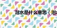 泔水是什么意思(泔水是什么)