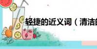 輕捷的近義詞(清潔的近義詞)
