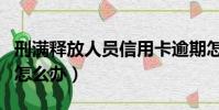 刑滿釋放人員信用卡逾期怎么辦(信用卡逾期怎么辦)