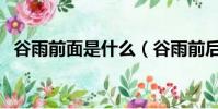 谷雨前面是什么(谷雨前后下一句是什么)