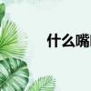 什么嘴吐不出象牙來（什么嘴）