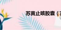 蘇黃止咳膠囊(蘇苪)
