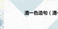 清一色造句(清一色)