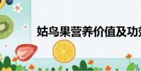 姑鳥果營養價值及功效(姑鳥)