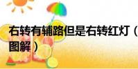 右轉有輔路但是右轉紅燈(右轉專用道闖紅燈圖解)