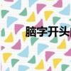 腦字開頭的成語（搖字開頭的成語）