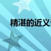 精湛的近義詞和反義詞（精湛的近義詞）