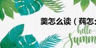 羹怎么讀(莼怎么讀)