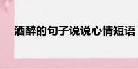 酒醉的句子說說心情短語(酒醉的句子)