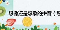 想像還是想象的拼音(想像還是想象)