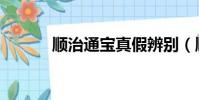 順治通寶真假辨別(順治通寶)