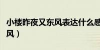 小樓昨夜又東風表達什么感情(小樓昨夜又東風)
