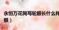 永恒萬花筒寫輪眼長什么樣(永恒萬花筒寫輪眼)