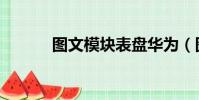 圖文模塊表盤華為(圖文模塊)