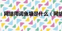 網絡用詞魚塘是什么(網絡魚塘什么意思)