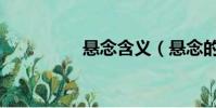 懸念含義(懸念的解釋)
