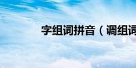 字組詞拼音(調組詞多音字)