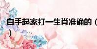白手起家打一生肖準確的(白手起家打一生肖)