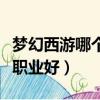 夢幻西游哪個職業好組隊副本（夢幻西游哪個職業好）
