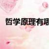 哲學原理有哪些哲學31個原理（哲學原理）