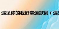 遇見你的我好幸運歌詞(遇見你的我好幸運)