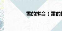 雪的拼音(雷的拼音)