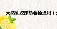 天然乳膠床墊會掉渣嗎(天然乳膠床墊)