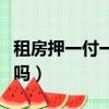 租房押一付一是怎么回事（租房押一付一靠譜嗎）