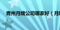 青州月嫂公司哪家好(月嫂公司哪家好)