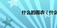 什么的雨衣(什么的雨)