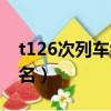 t126次列車經過哪些站（t126次列車途經站名）