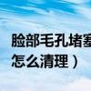 臉部毛孔堵塞怎么疏通清理（毛孔里的臟東西怎么清理）