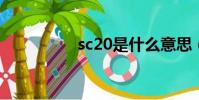 sc20是什么意思(sc2)