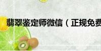 翡翠鑒定師微信(正規免費鑒定古玩鑒定)