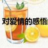 對愛情的感悟經典句子視頻（對愛情的感悟）