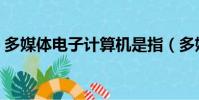 多媒體電子計算機是指(多媒體電子計算機)