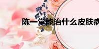 陳一堂能治什么皮膚病(陳一堂)
