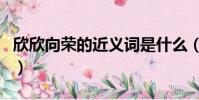 欣欣向榮的近義詞是什么(欣欣向榮的近義詞)